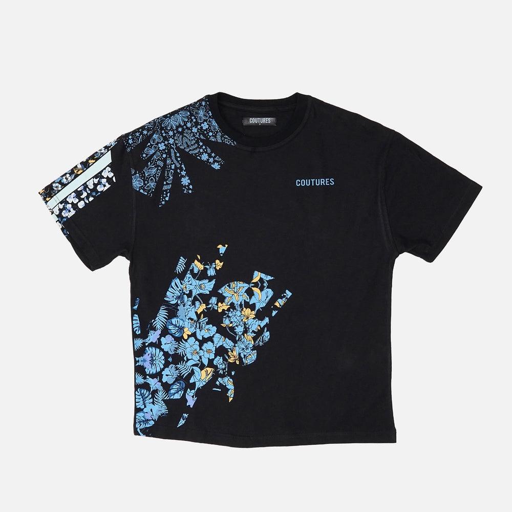 WISTERIA OVERSIZED T-SHIRT - BLACK
