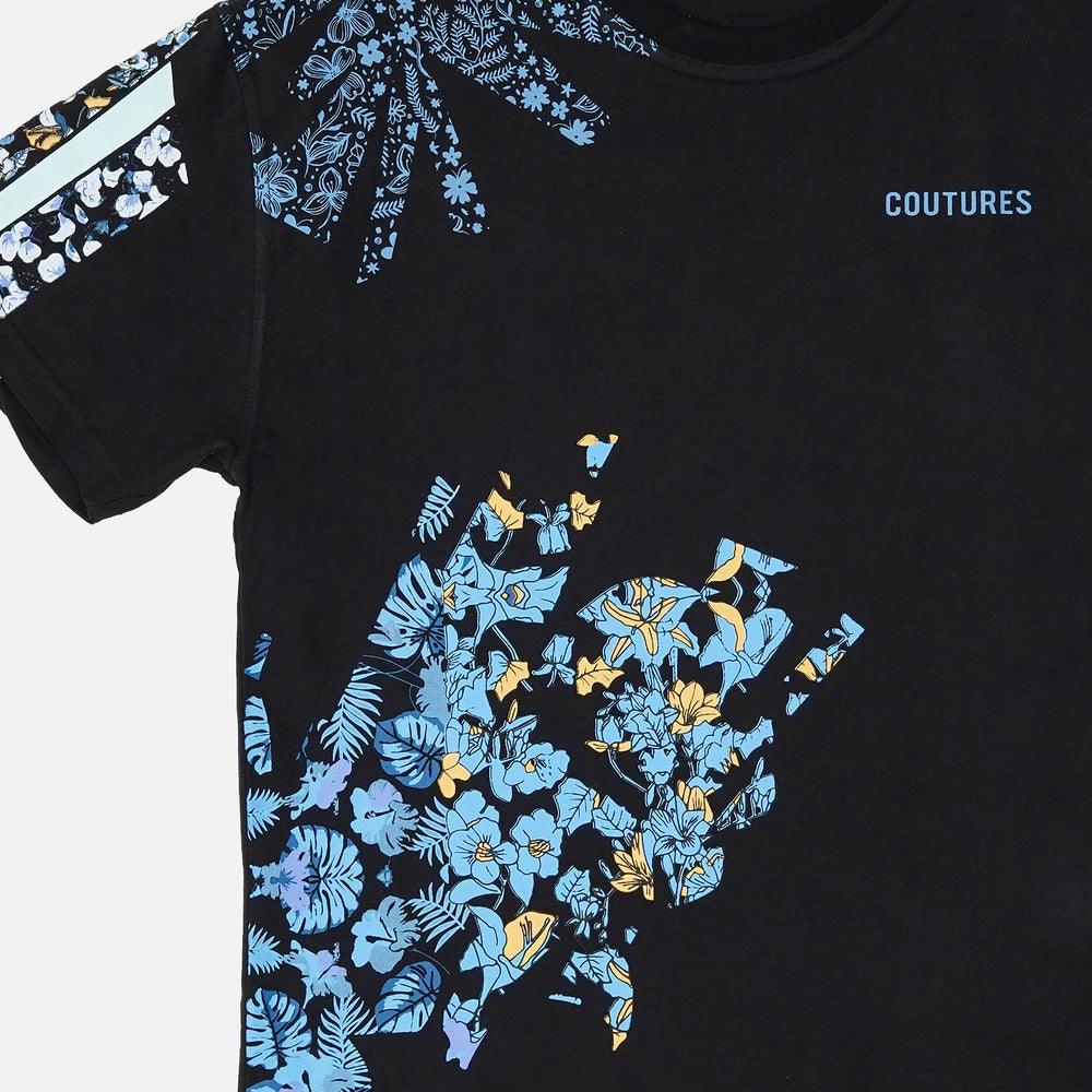 WISTERIA OVERSIZED T-SHIRT - BLACK