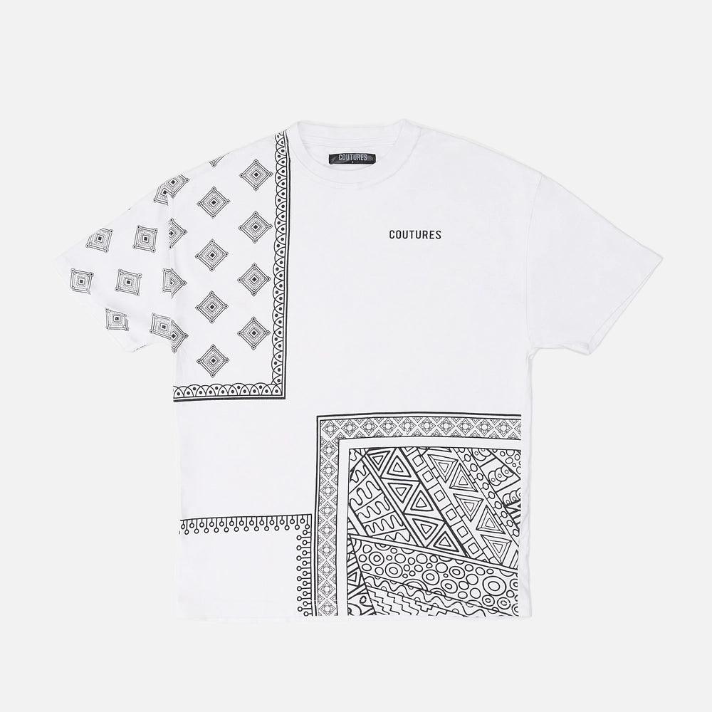 SPATIAL DAZZLE OVERSIZED T-SHIRT - WHITE
