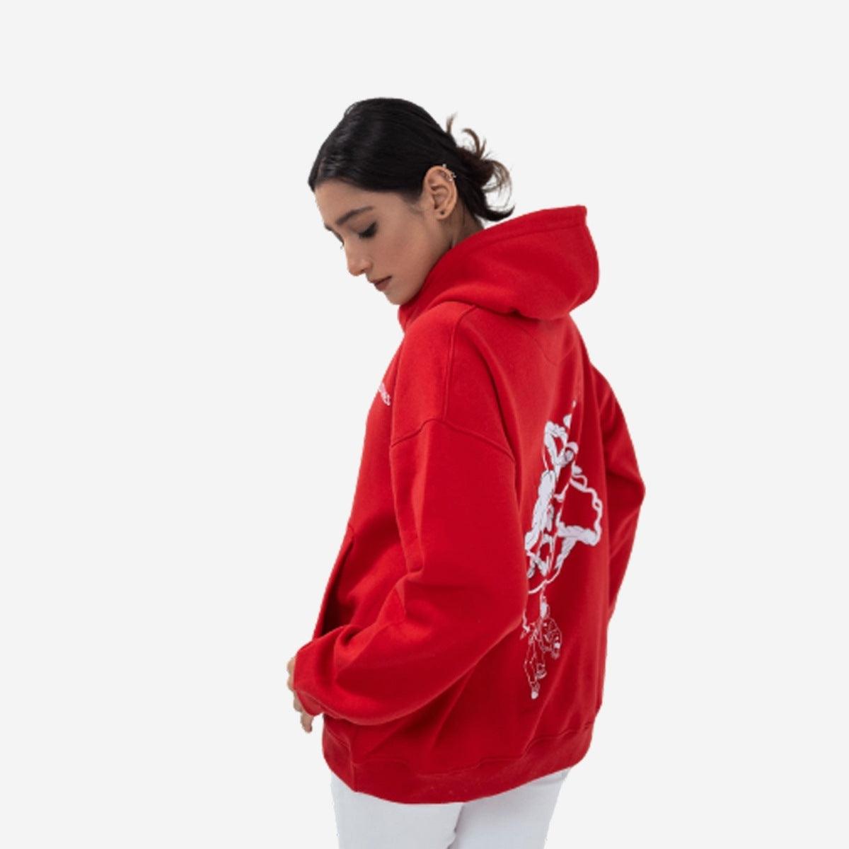 BE THE LIGHT OVERSIZED HOODIE - RACING RED