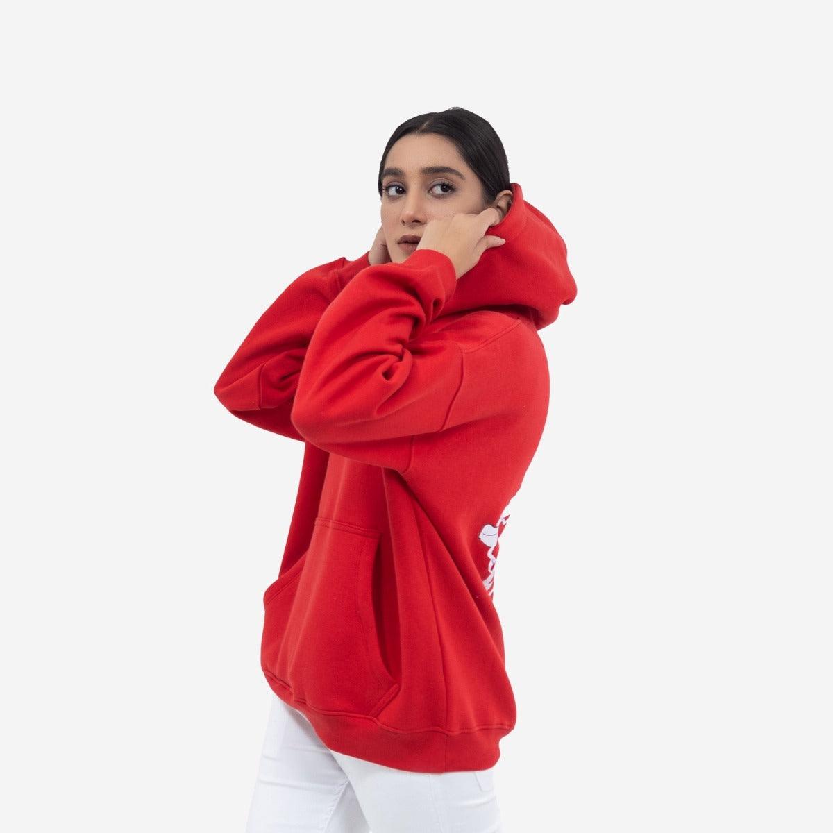 BE THE LIGHT OVERSIZED HOODIE - RACING RED