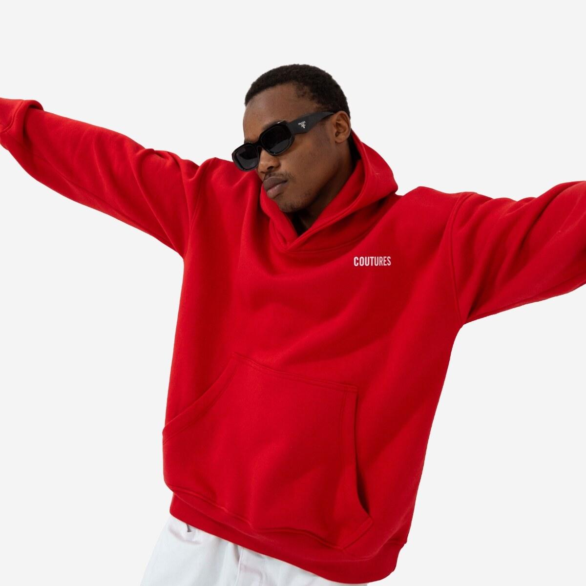 BE THE LIGHT OVERSIZED HOODIE - RACING RED