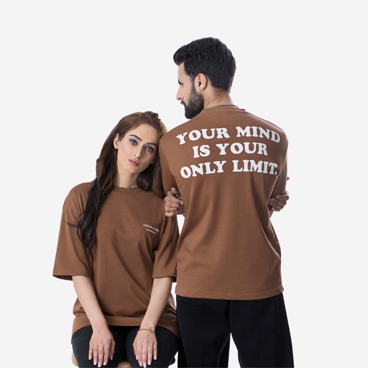 VISION OVERSIZED T-SHIRT - BROWN
