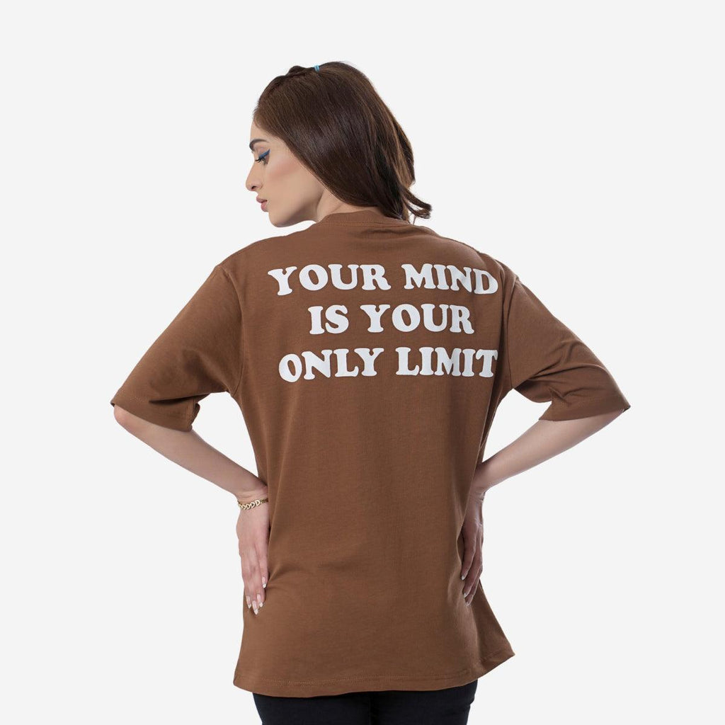 VISION OVERSIZED T-SHIRT - BROWN