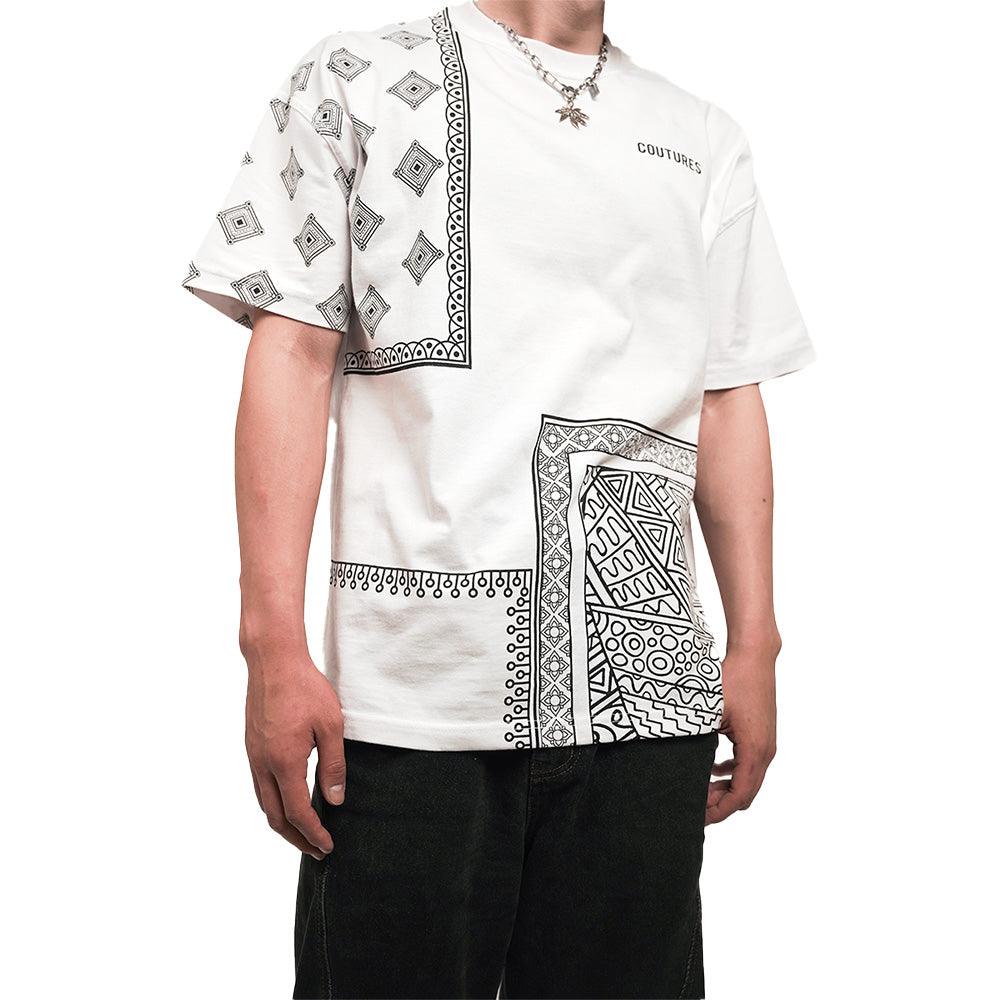 SPATIAL DAZZLE OVERSIZED T-SHIRT - WHITE
