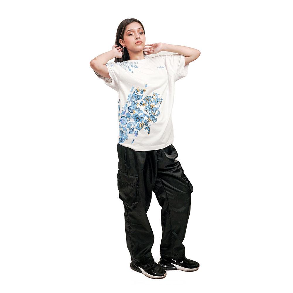 WISTERIA OVERSIZED T-SHIRT - WHITE