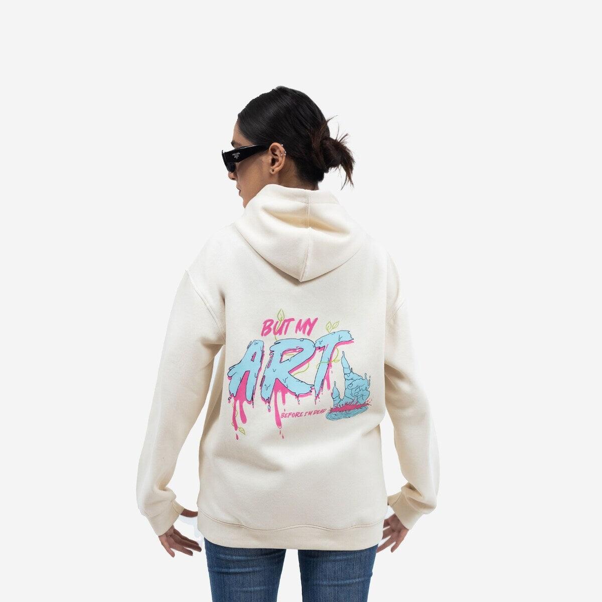 LIFELINE LEGACY OVERSIZED HOODIE - OFF WHITE