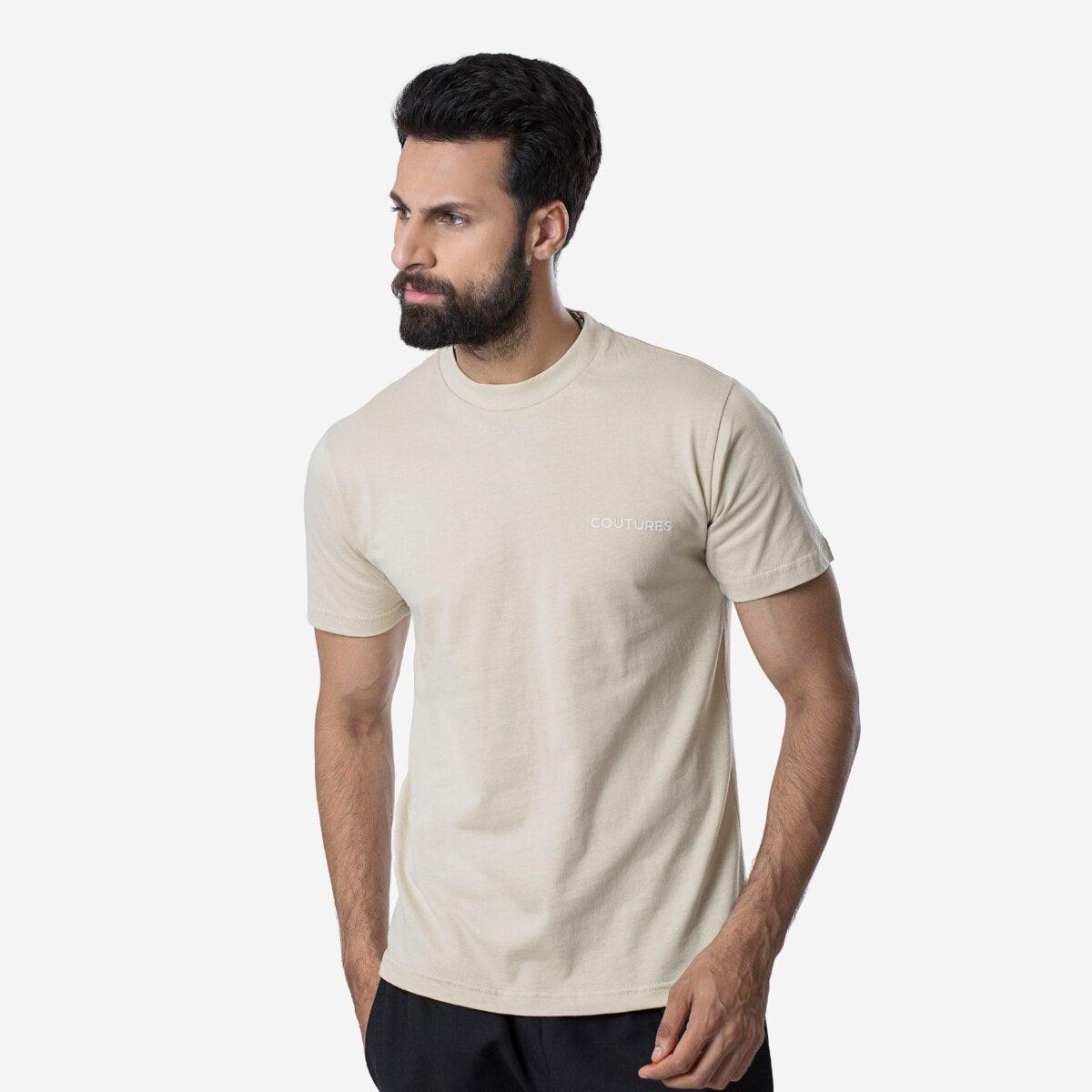 COUTURES T-SHIRT - BEIGE