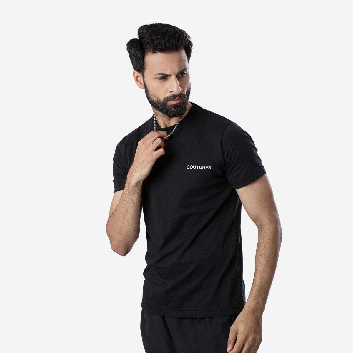 COUTURES T-SHIRT - BLACK