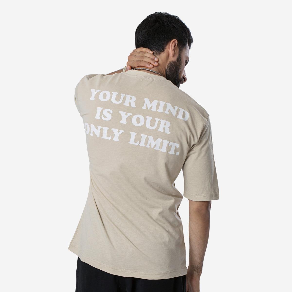 VISION OVERSIZED T-SHIRT - BEIGE