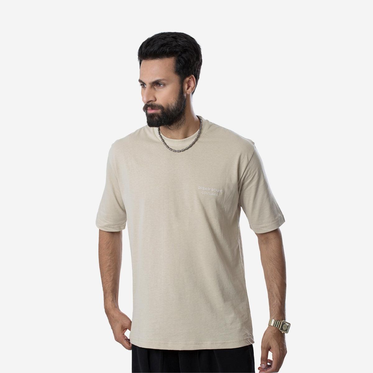 VISION OVERSIZED T-SHIRT - BEIGE