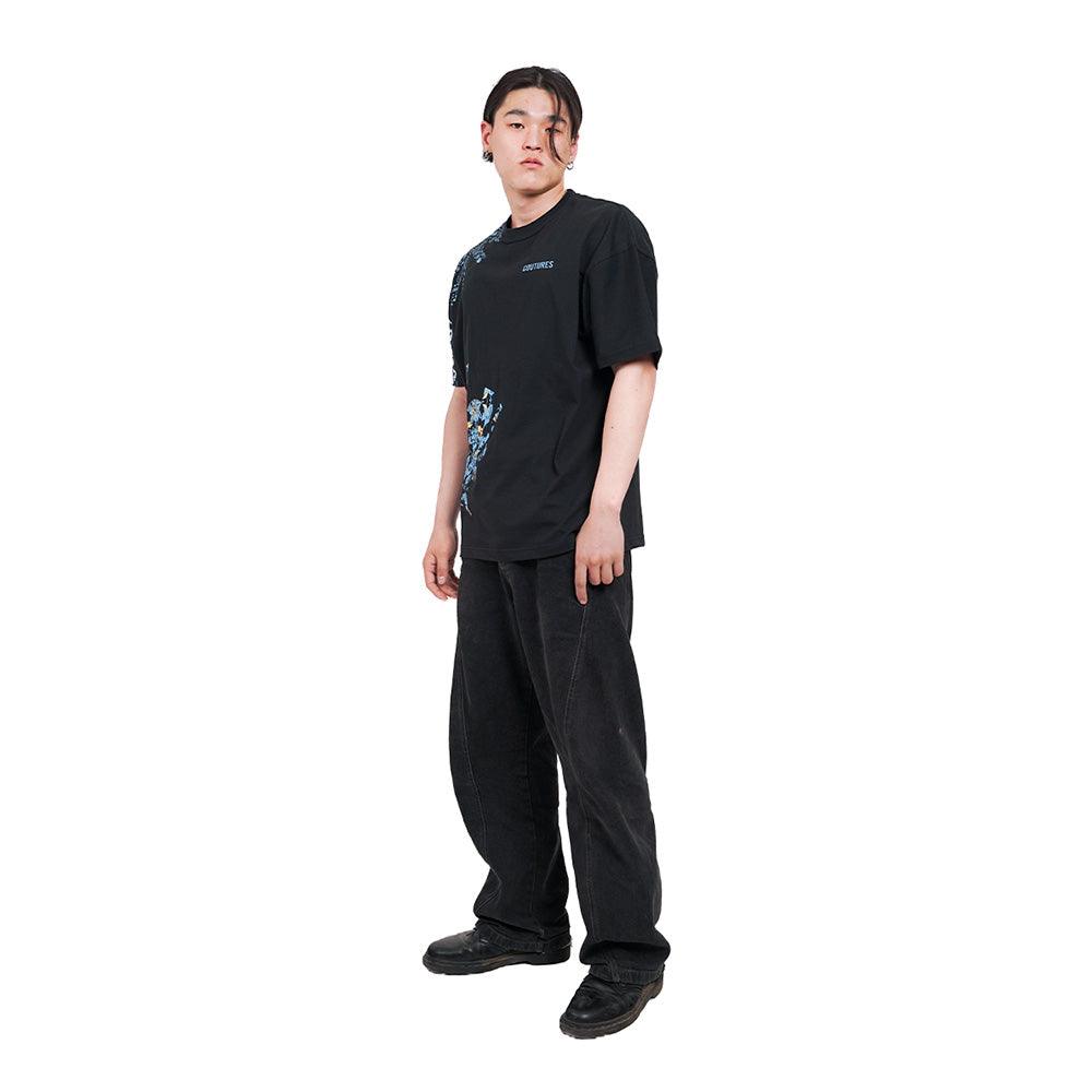 WISTERIA OVERSIZED T-SHIRT - BLACK