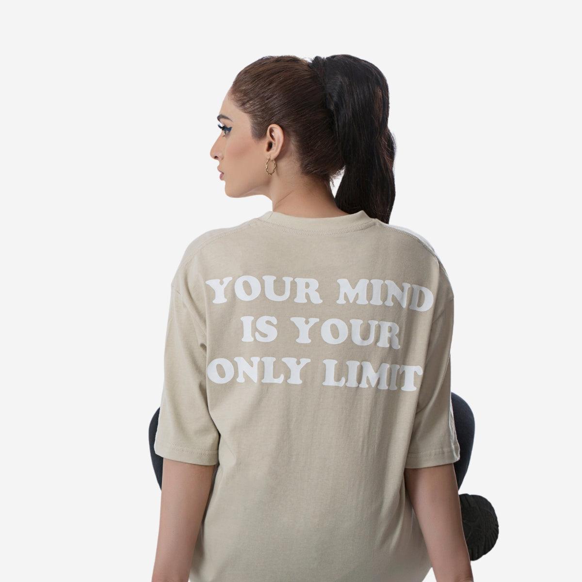 VISION OVERSIZED T-SHIRT - BEIGE