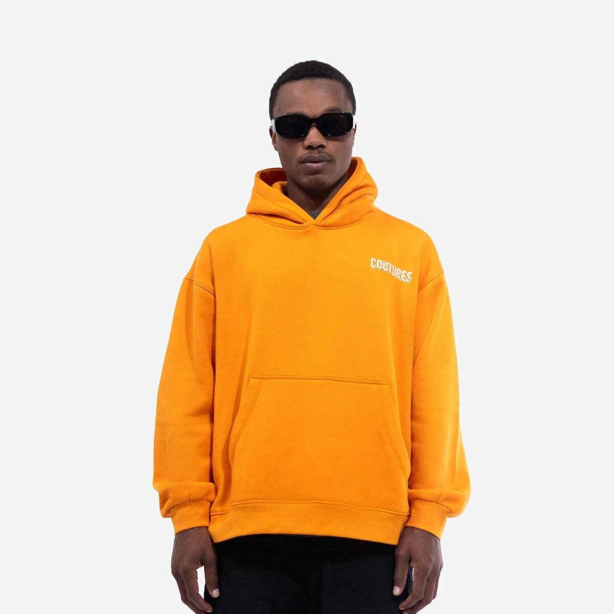 SERENITY OVERSIZED HOODIE - NEON ORANGE