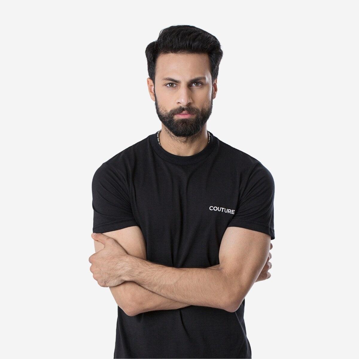 COUTURES T-SHIRT - BLACK