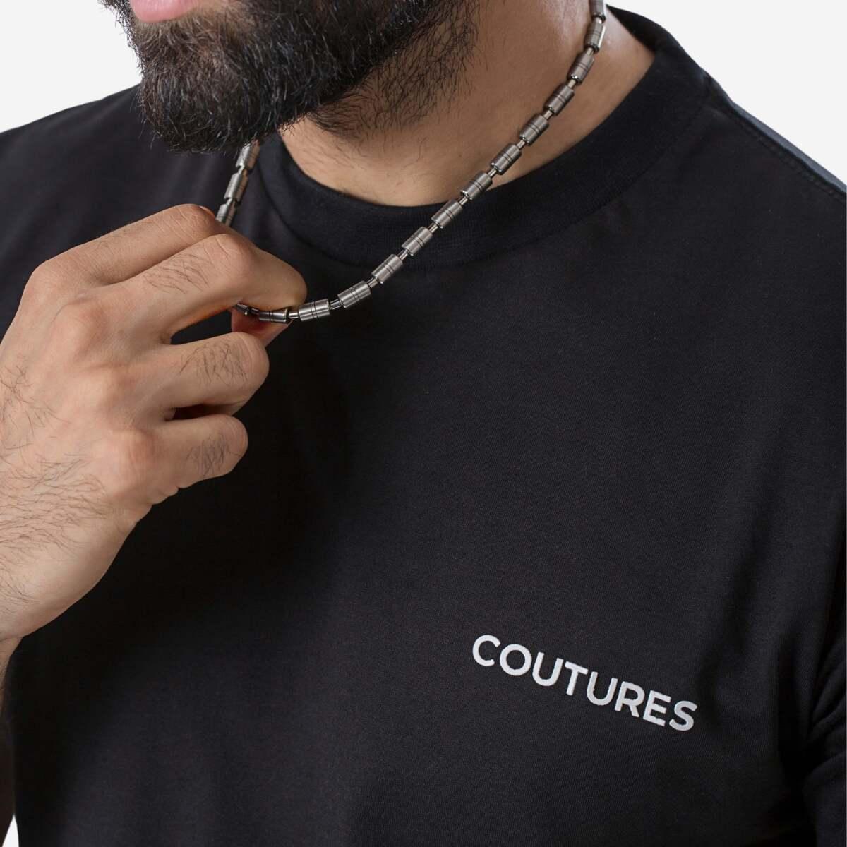 COUTURES T-SHIRT - BLACK