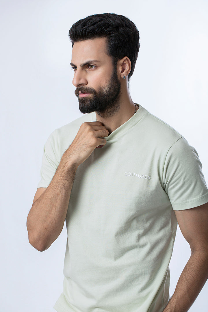 COUTURES T-SHIRT - MINT GREEN