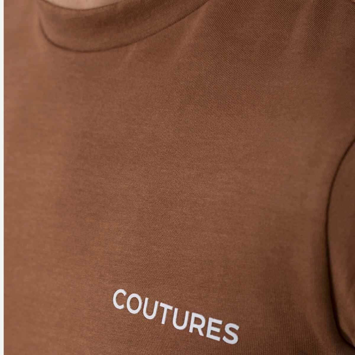 COUTURES T-SHIRT - BROWN