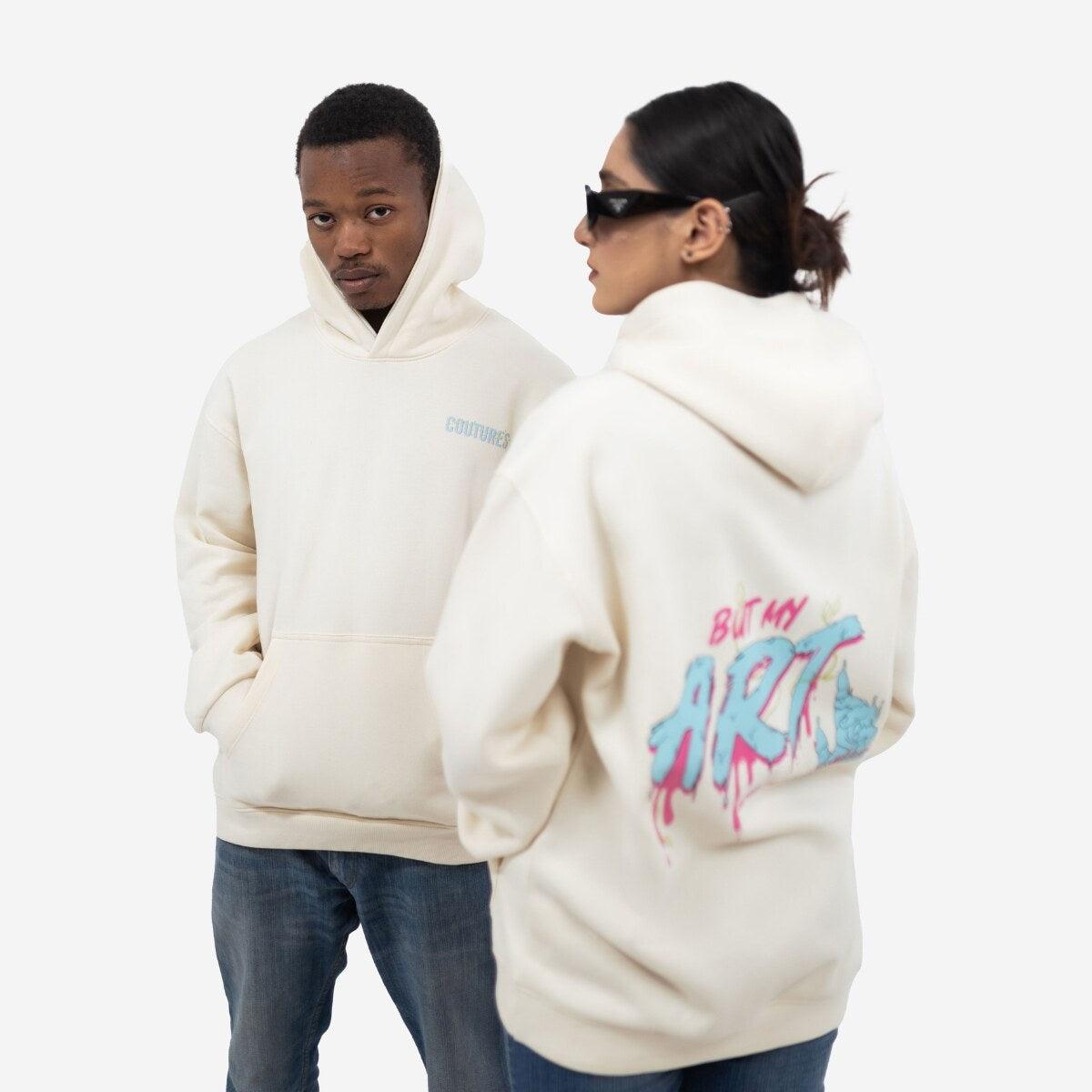LIFELINE LEGACY OVERSIZED HOODIE - OFF WHITE