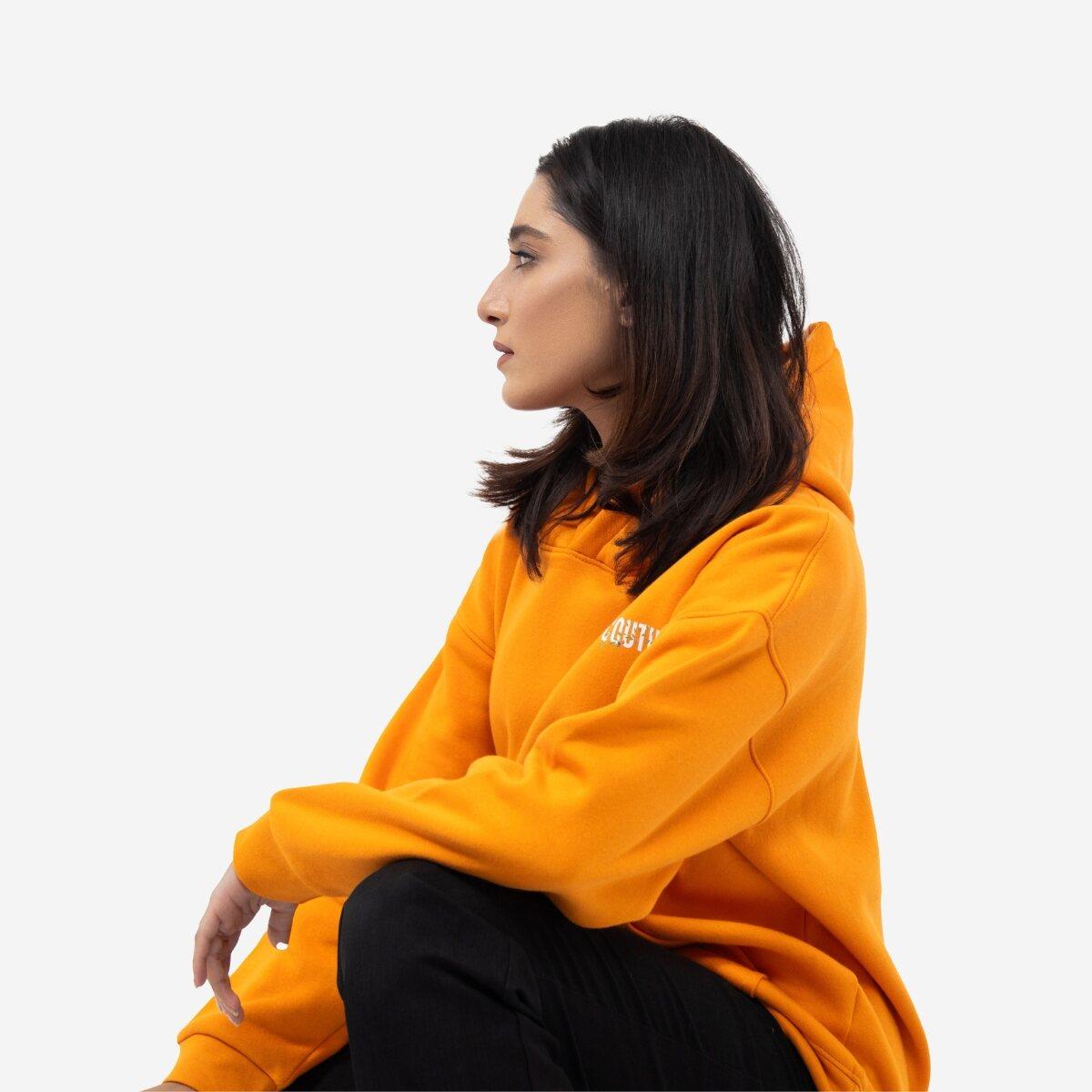 SERENITY OVERSIZED HOODIE - NEON ORANGE
