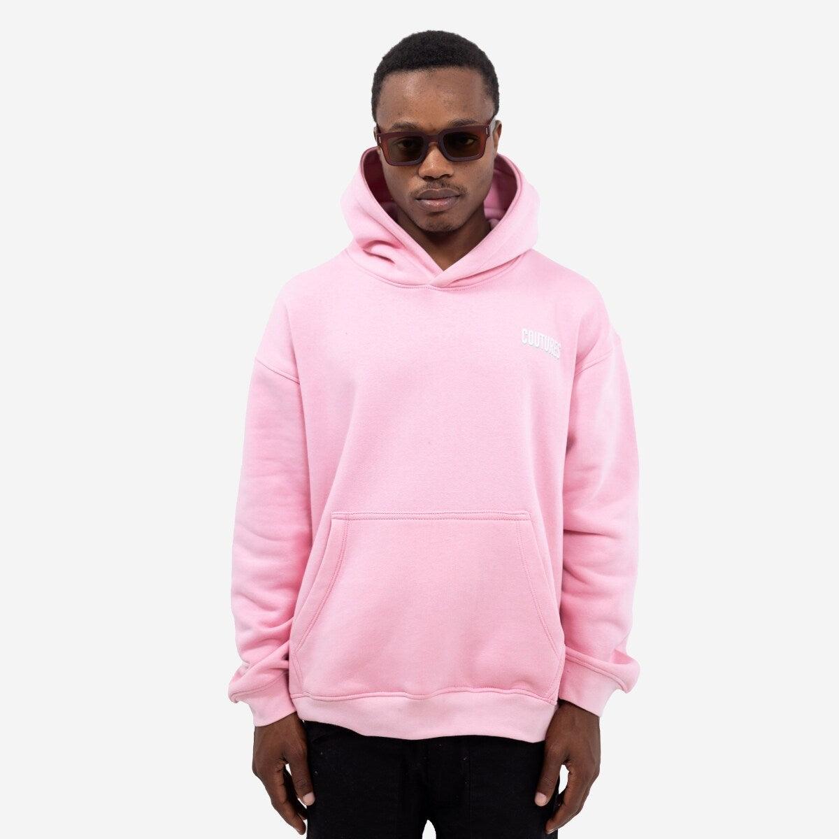 TEDDY BEAR OVERSIZED HOODIE - LIGHT PINK