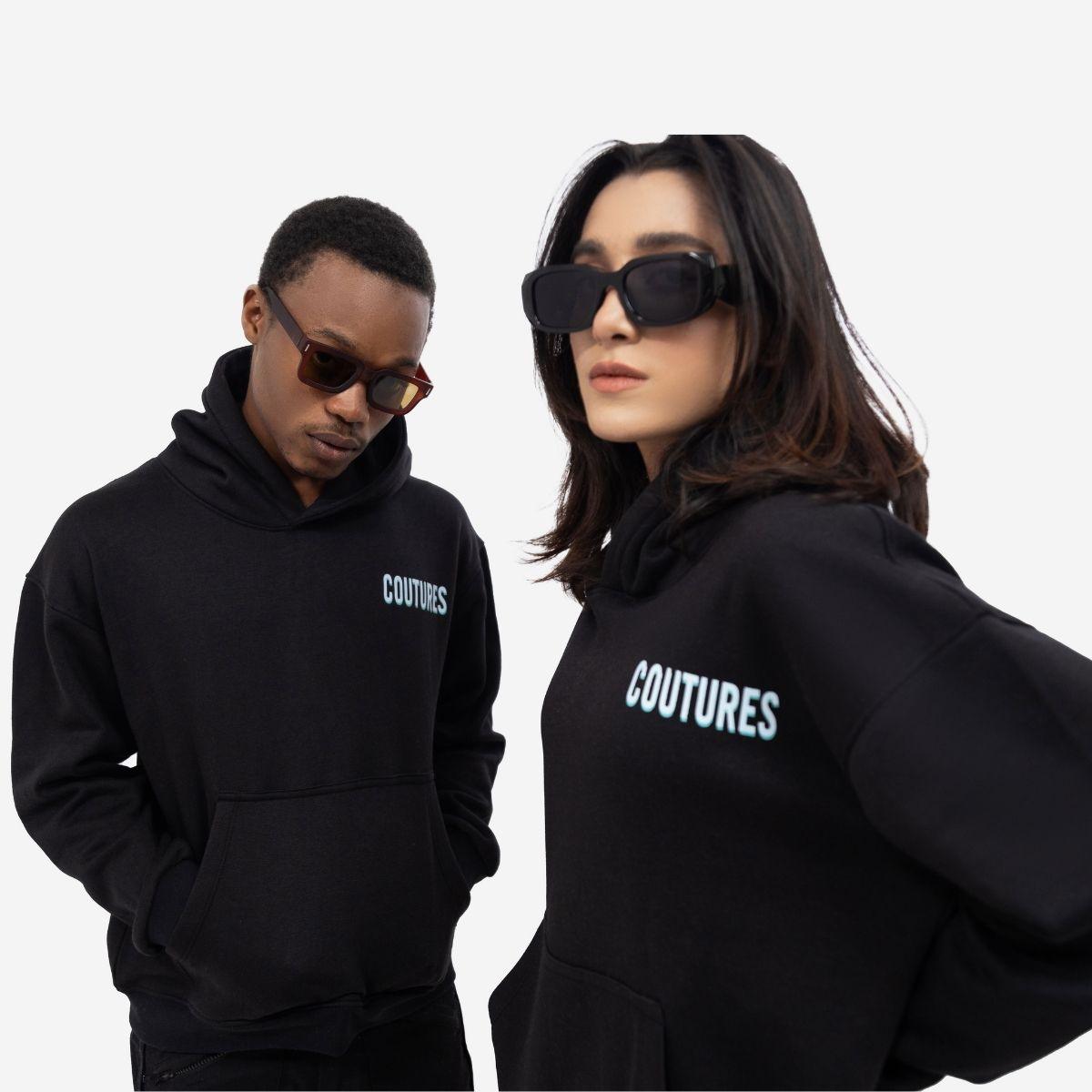 SKATER'S OVERSIZED HOODIE - DARK BLACK