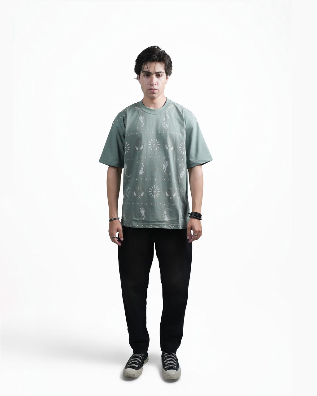 WORN LEGACY OVERZIED T-SHIRT - GREEN