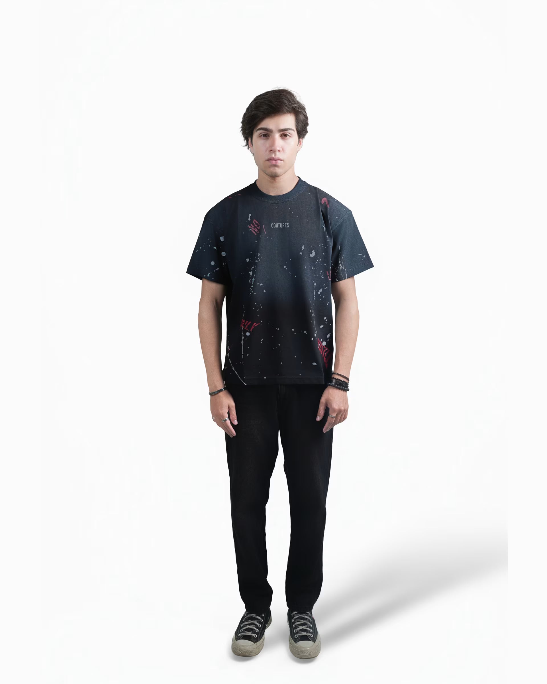 WORN LEGACY OVERZIED T-SHIRT - AGED BLACK