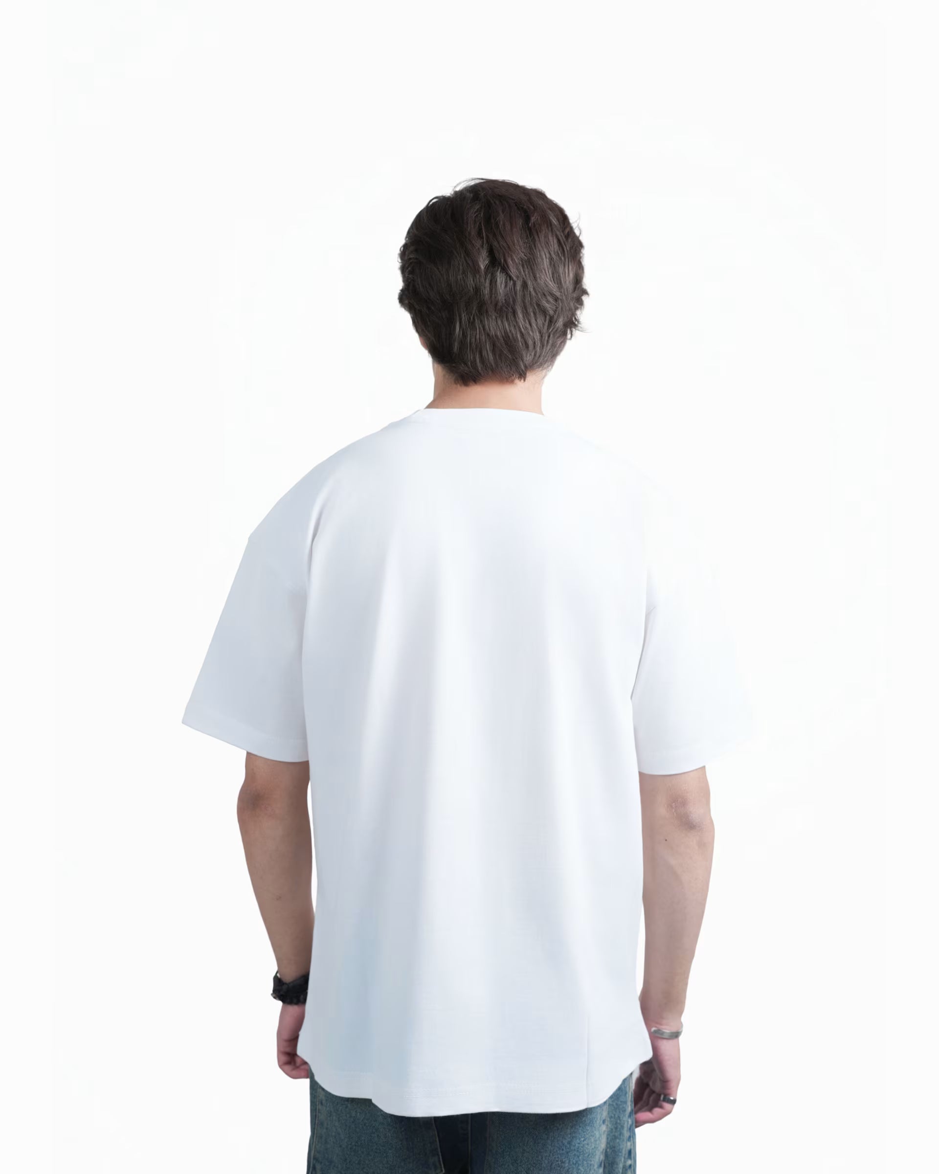 PURE IDENTITY OVERSIZED T-SHIRT - WHITE