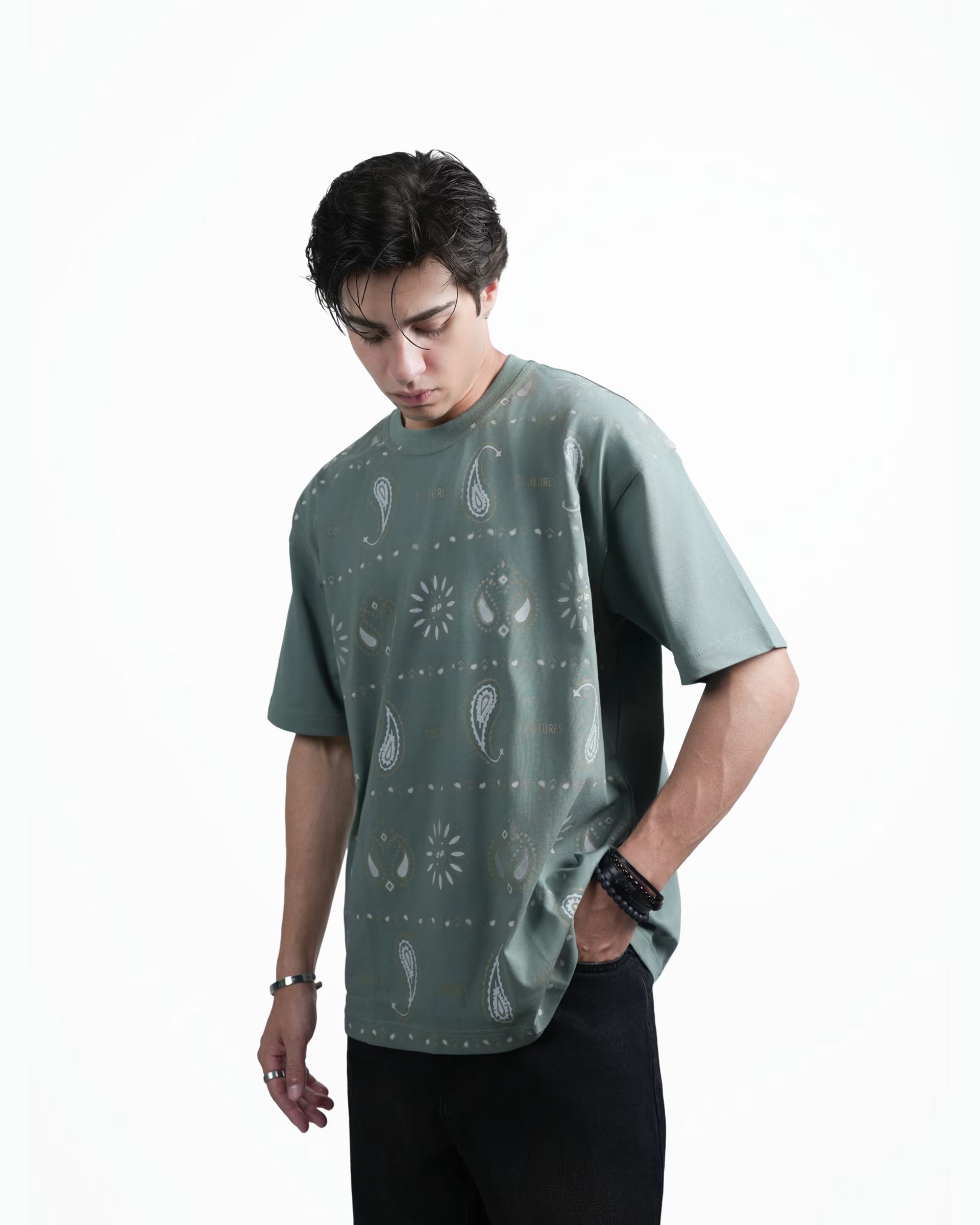WORN LEGACY OVERZIED T-SHIRT - GREEN
