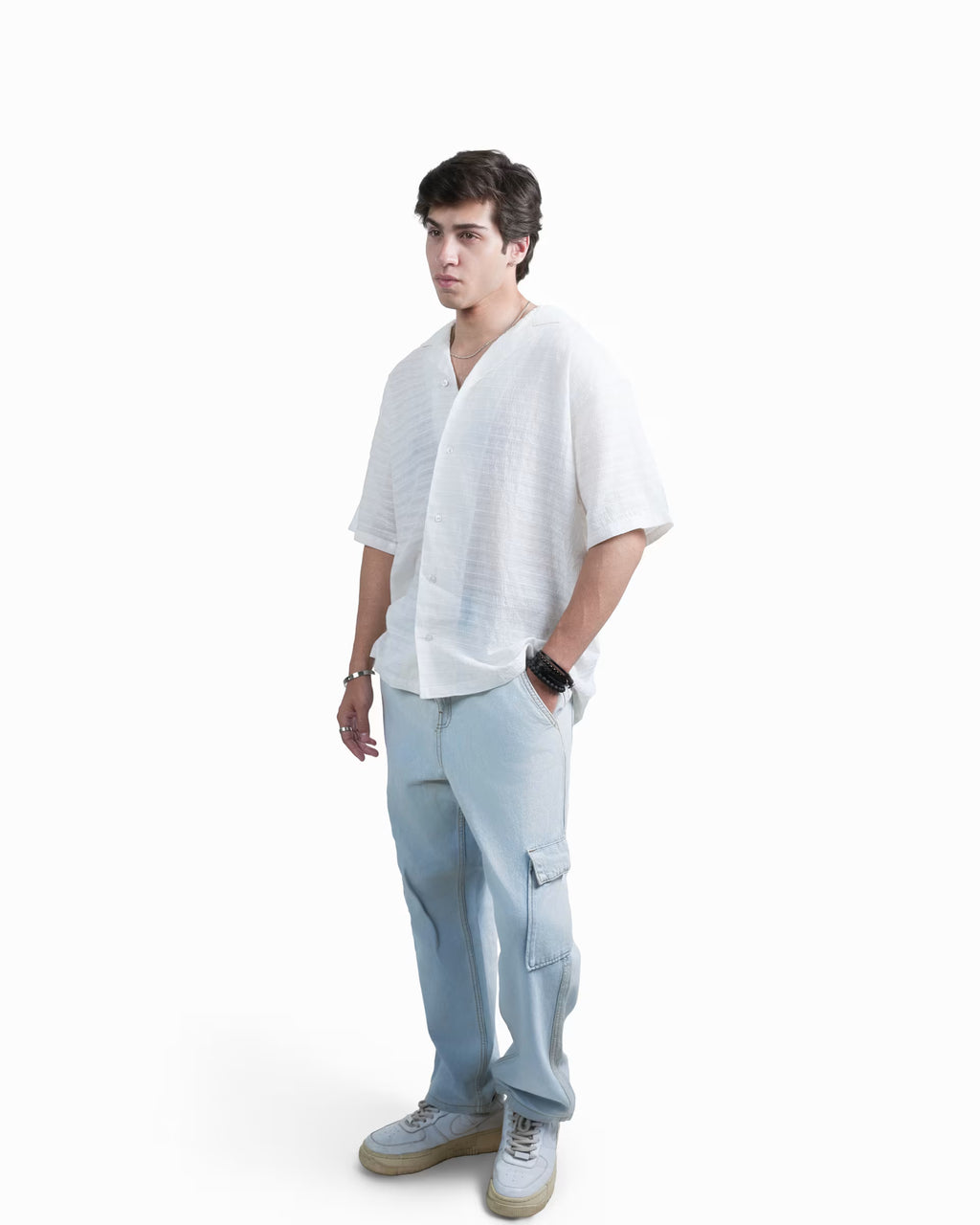 HIGH SUMMER HALFSLEEVES SHIRT - WHITE