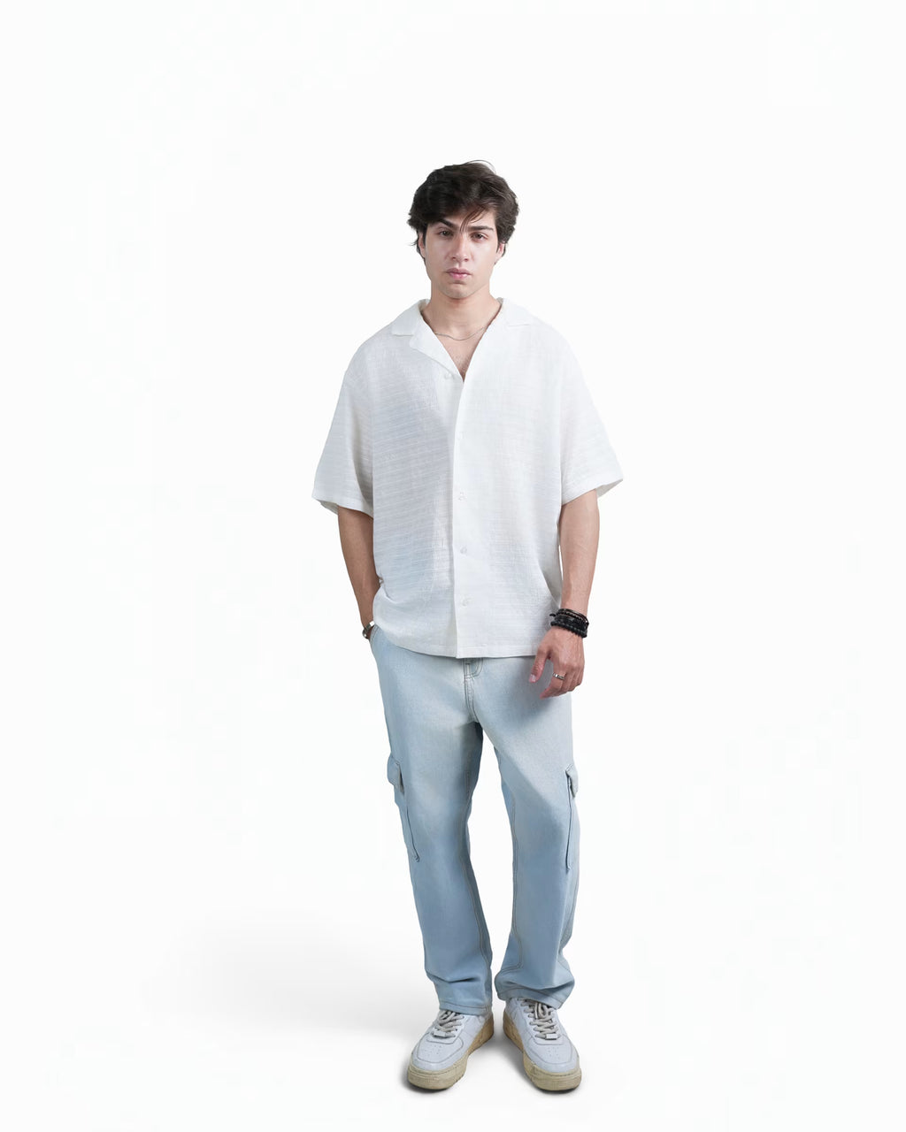 HIGH SUMMER HALFSLEEVES SHIRT - WHITE